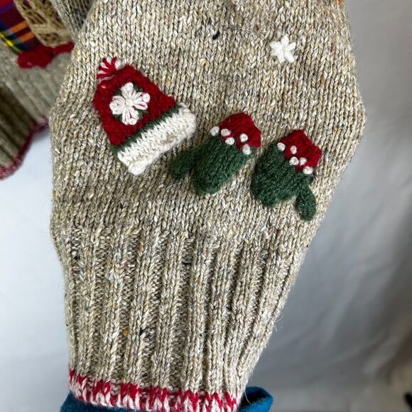 Northern Isles Tan Marled 2004 Christmas Winter Scenes Full Zip Sweater Size XL - Picture 10 of 15